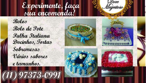 Bolos, Doces, Sobremesas e enfeites para Festas.