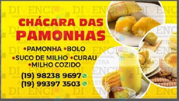 Pamonhas curau bolo de milho suco de milho